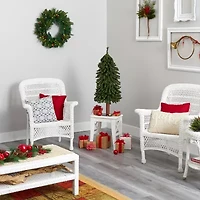 Nearly Natural Grand 3 Foot Pre-Lit Christmas Tree