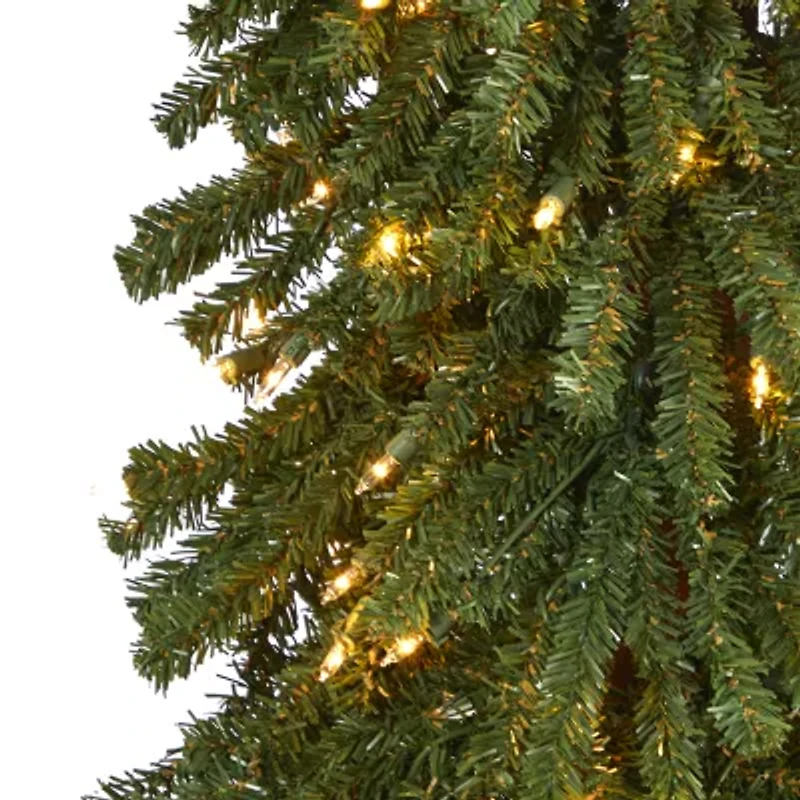 Nearly Natural Grandfaux 6 Foot Pre-Lit Christmas Tree