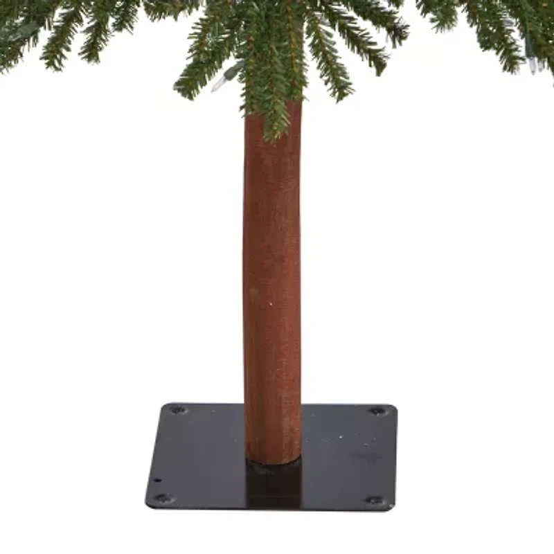 Nearly Natural Grandfaux 6 Foot Pre-Lit Christmas Tree
