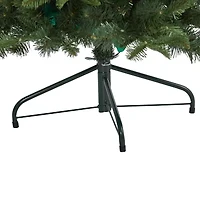 Nearly Natural Flat Back 4 Foot Pre-Lit Spruce Christmas Tree