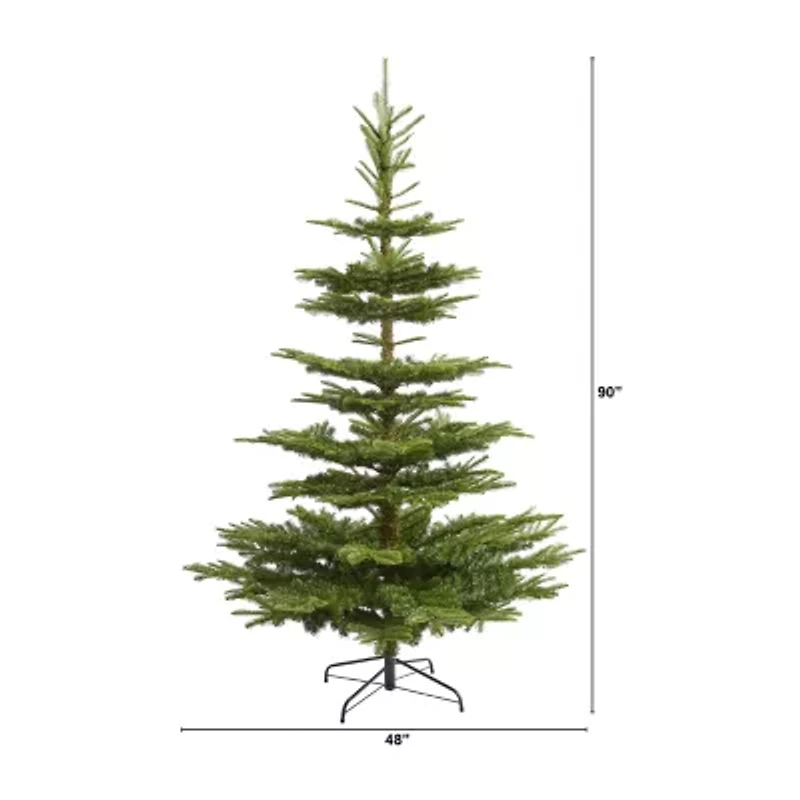Nearly Natural Layered 7 1/2 Foot Spruce Christmas Tree