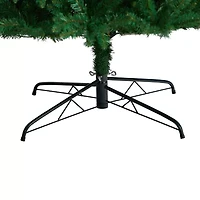 Nearly Natural Green Valley Faux 9 Foot Pre-Lit Fir Christmas Tree