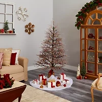 Nearly Natural Frosted Berry Twig Faux Foot Pre-Lit Christmas Tree