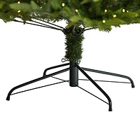 Nearly Natural Faux 8 Foot Pre-Lit Fir Christmas Tree