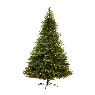 Nearly Natural Faux Multi Lites 9 Foot Pre-Lit Fir Christmas Tree