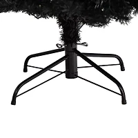 Nearly Natural Black Faux 6 Foot Pre-Lit Christmas Tree
