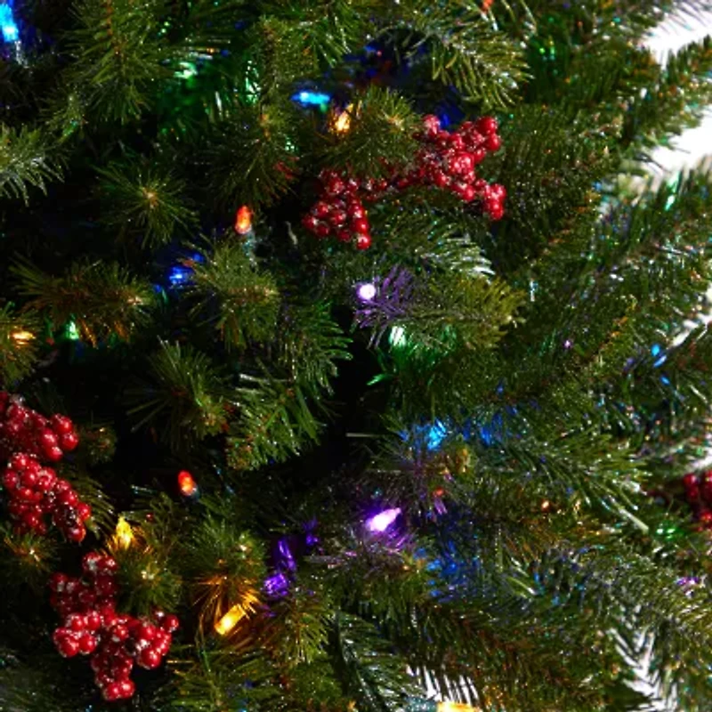 Nearly Natural Faux 4 Foot Pre-Lit Christmas Tree