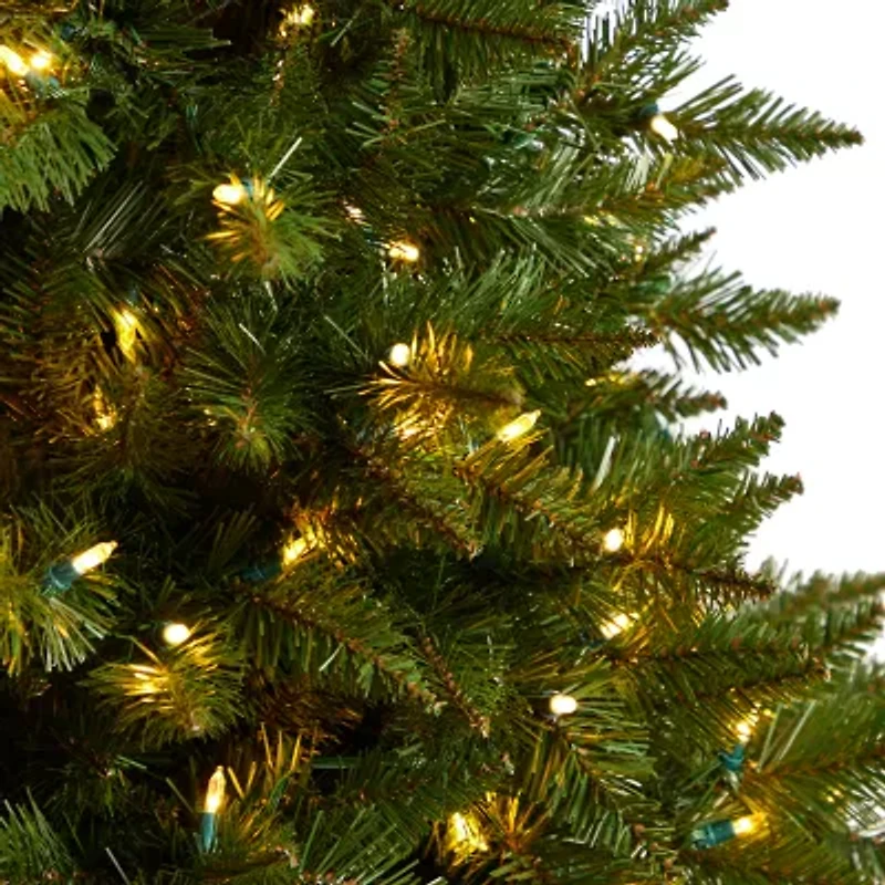 Nearly Natural Vermont Faux 4 Foot Pre-Lit Spruce Christmas Tree