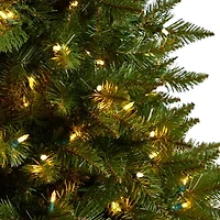 Nearly Natural Vermont Faux 4 Foot Pre-Lit Spruce Christmas Tree