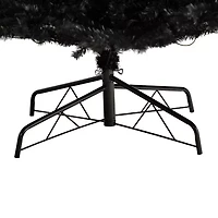 Nearly Natural Black Faux 10 Foot Pre-Lit Christmas Tree