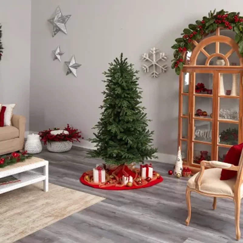 Nearly Natural Montreal Faux 6 Foot Pre-Lit Spruce Christmas Tree