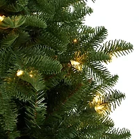 Nearly Natural Faux 4 Foot Pre-Lit Spruce Christmas Tree