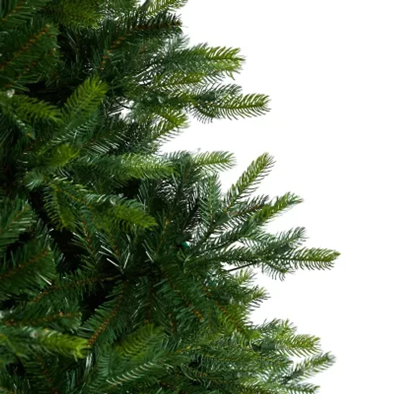 Nearly Natural Faux 9 Foot Pre-Lit Spruce Christmas Tree