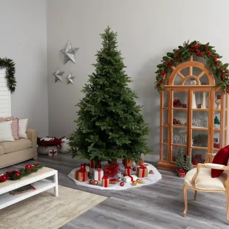 Nearly Natural Faux Foot Pre-Lit Spruce Christmas Tree