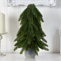 Nearly Natural Faux In Planter 1 1/2 Feet Pine Christmas Tree