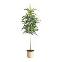 Nearly Natural Winnipeg Faux In Planter 3 1/2 Foot Pine Christmas Tree