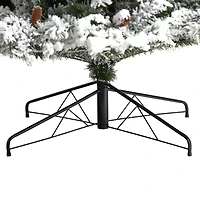 Nearly Natural Flocked Mountain Faux 9 Foot Pre-Lit Pine Christmas Tree