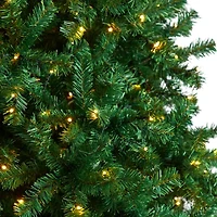 Nearly Natural Faux 10 Foot Pre-Lit Christmas Tree
