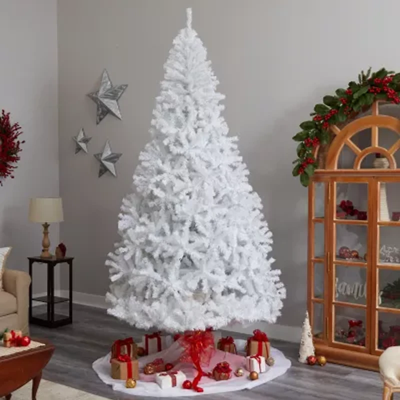 Nearly Natural White Faux Foot Pre-Lit Christmas Tree
