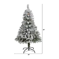 Nearly Natural Faux 4 Foot Pine Christmas Tree