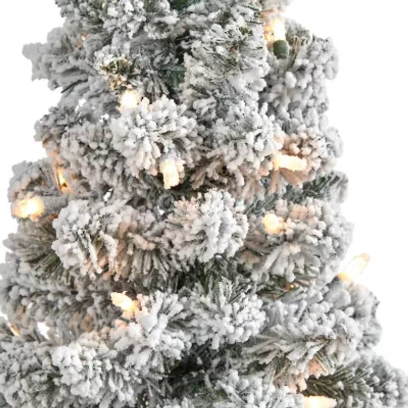 Nearly Natural Faux Foot Pre-Lit Christmas Tree