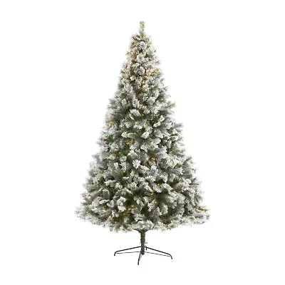 Nearly Natural Faux 9 Foot Pre-Lit Pine Christmas Tree