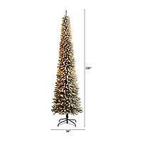 Nearly Natural Faux 10 Foot Pre-Lit Christmas Tree