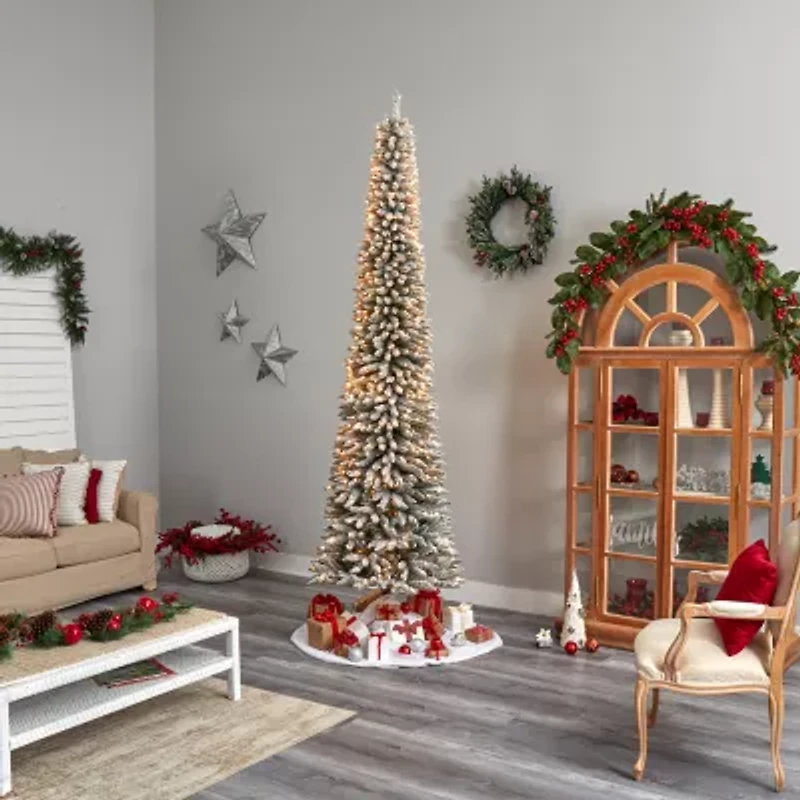 Nearly Natural Faux Foot Pre-Lit Christmas Tree