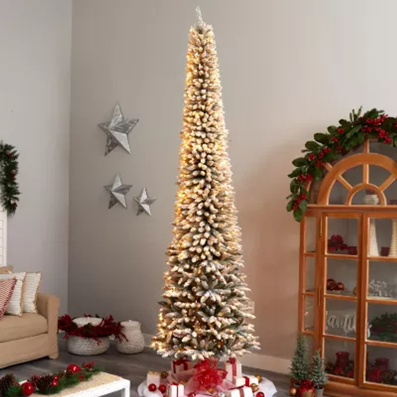 Nearly Natural Faux 11 Foot Pre-Lit Christmas Tree