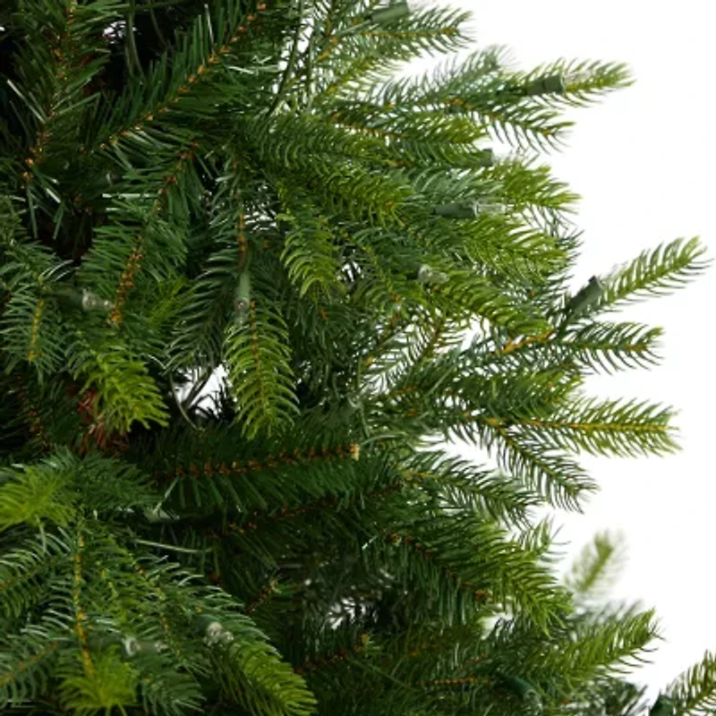 Nearly Natural Faux 5 Foot Pre-Lit Spruce Christmas Tree