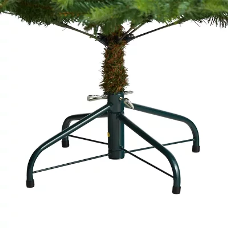 Nearly Natural Faux 5 Foot Pre-Lit Spruce Christmas Tree
