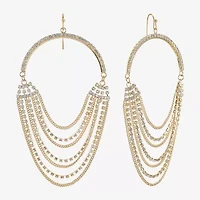 Bijoux Bar Gold Tone Womens Glass Drop Earrings