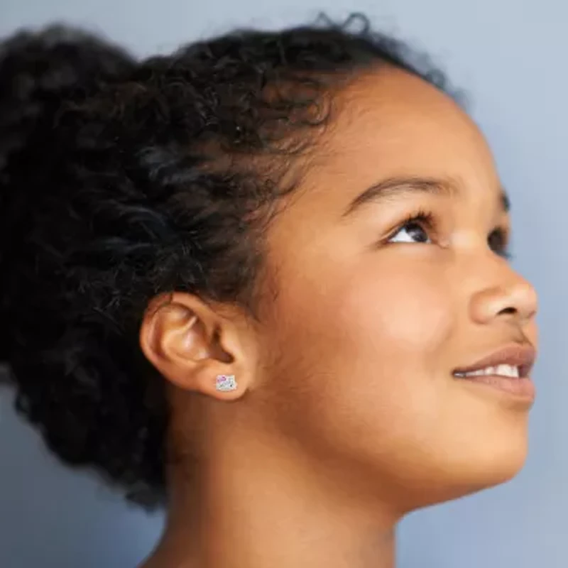 Crystal 8.6mm Bow Hello Kitty Stud Earrings