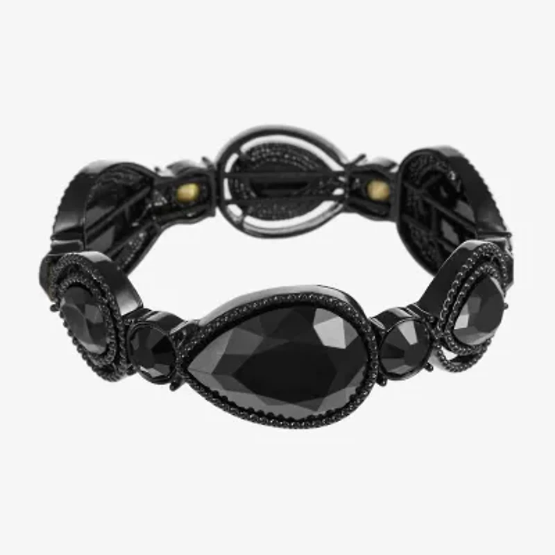 Mixit Black Womens Black Stretch Bracelet
