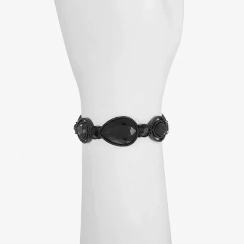 Mixit Black Womens Black Stretch Bracelet