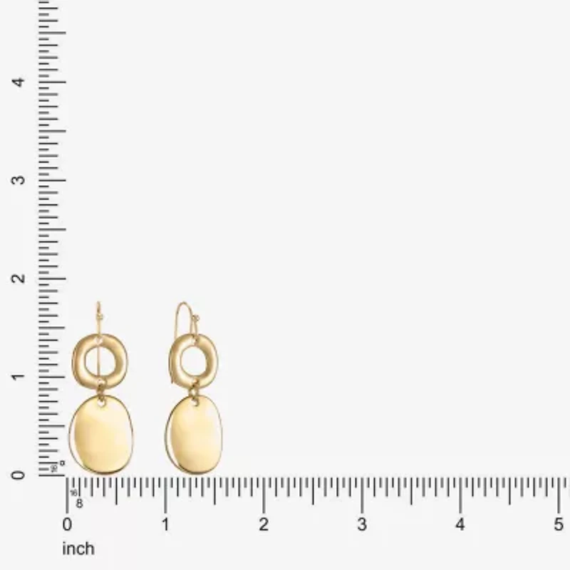 Liz Claiborne Double Womens Round Drop Earrings