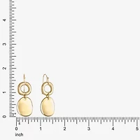 Liz Claiborne Double Womens Round Drop Earrings