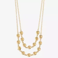 Liz Claiborne Layered Womens Inch Strand Necklace