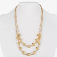Liz Claiborne Layered Womens Inch Strand Necklace