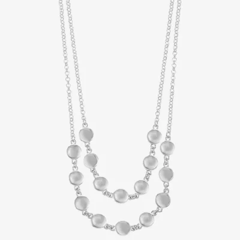 Liz Claiborne Layered Womens Inch Strand Necklace