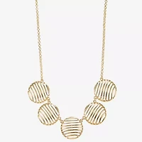 Liz Claiborne Textured Womens 17 Inch Collar Necklace