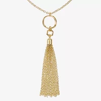 Liz Claiborne Tassel Womens 34 Inch Strand Necklace