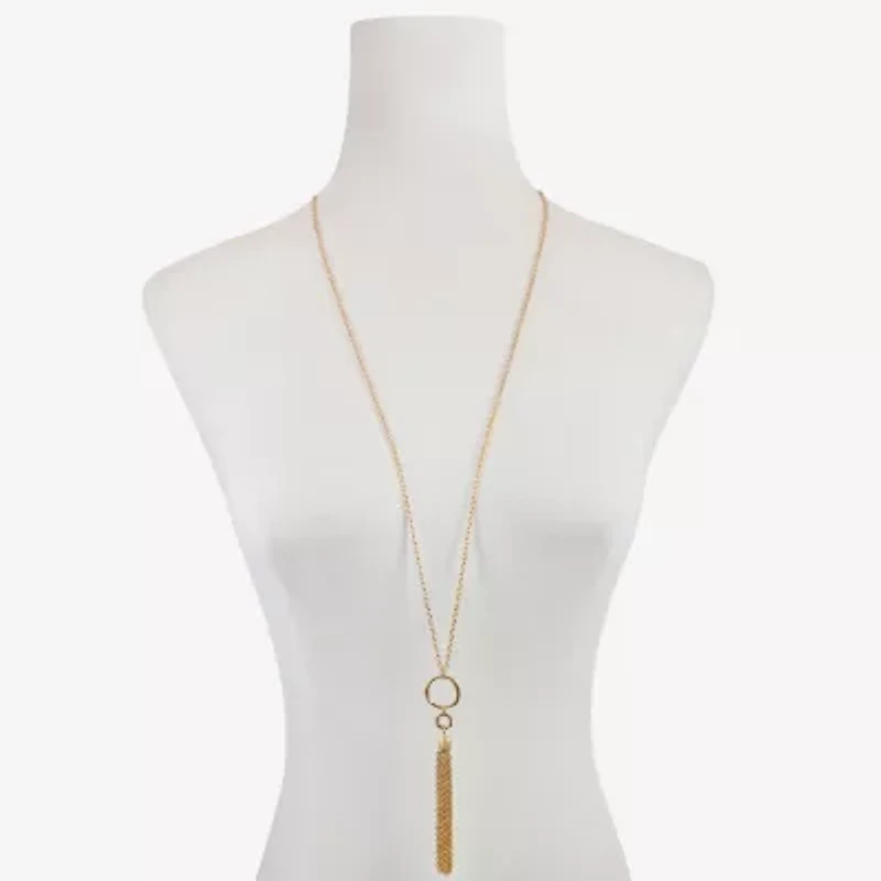 Liz Claiborne Tassel Womens 34 Inch Strand Necklace