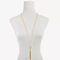 Liz Claiborne Tassel Womens 34 Inch Strand Necklace