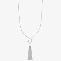 Liz Claiborne Tassel Womens 34 Inch Strand Necklace