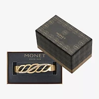 Monet Jewelry Gold Tone Womens Glass Bangle Bracelet