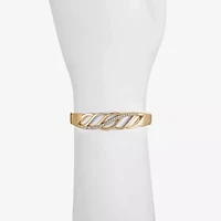 Monet Jewelry Gold Tone Womens Glass Bangle Bracelet