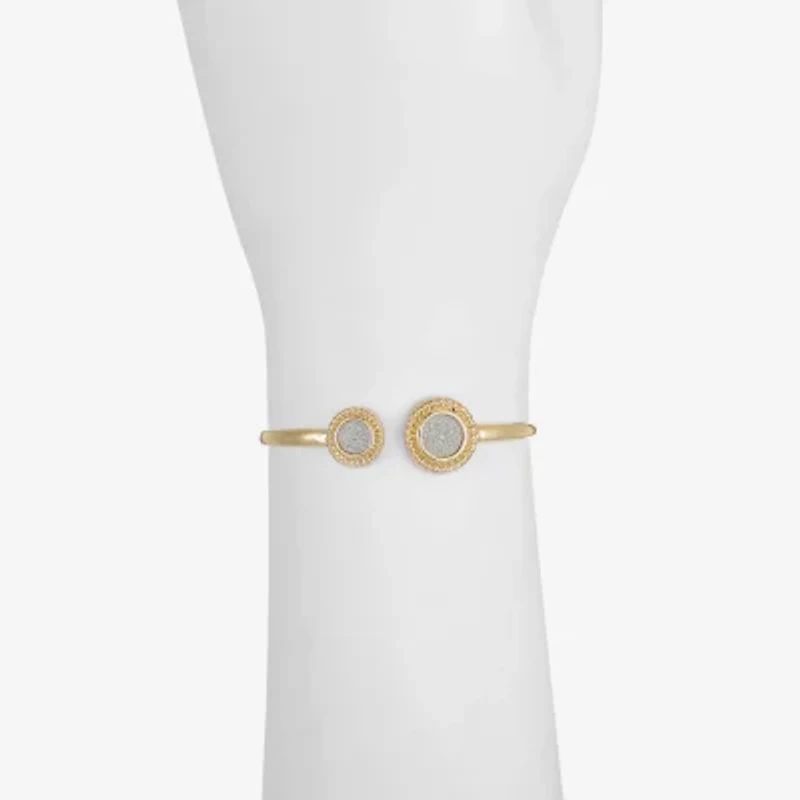 Monet Jewelry Two Tone Womens Cuff Bracelet