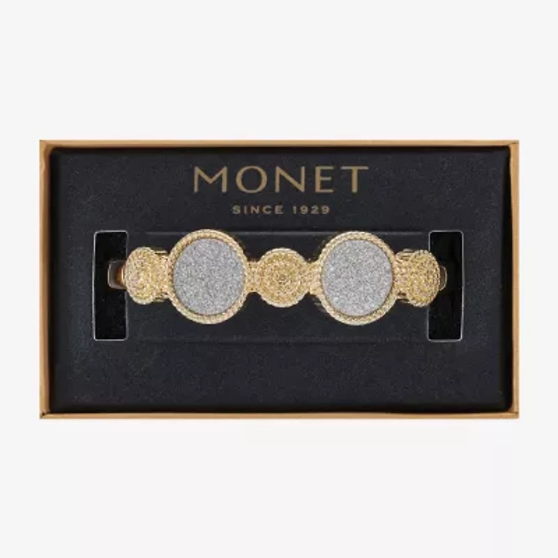 Monet Jewelry Two Tone Womens Round Bangle Bracelet