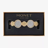 Monet Jewelry Two Tone Womens Round Bangle Bracelet